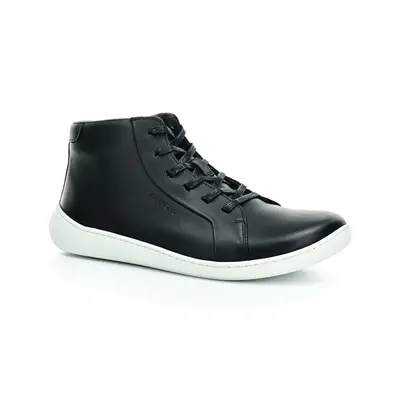 Skinners Moonwalker High Top Leather Black/White barefoot boty