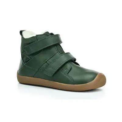 Bundgaard Willie Strap Tex Bottle Green zimní barefoot boty