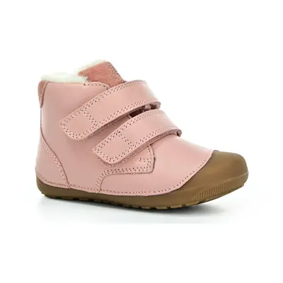 Bundgaard Petit Mid Winter Strap Rose zimní barefoot boty