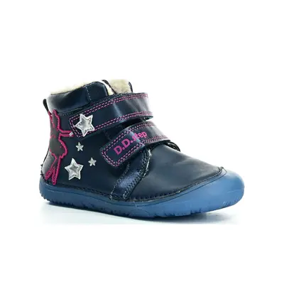 D.D.Step W073-42766 Royal Blue zimní barefoot boty