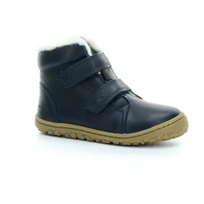 Lurchi Nik Nappa Navy zimní barefoot boty