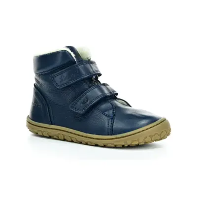 Lurchi Nik Nappa Navy zimní barefoot boty