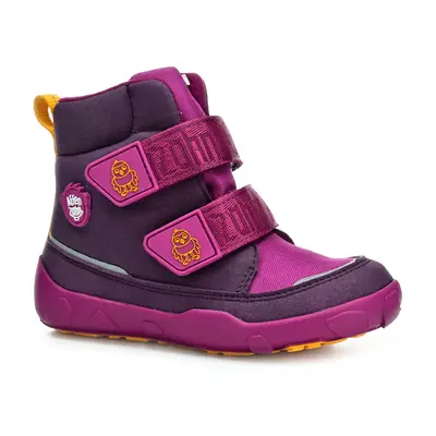 Affenzahn Mid boot Vegan Comfy Reflex Berry Bird zimní barefoot boty