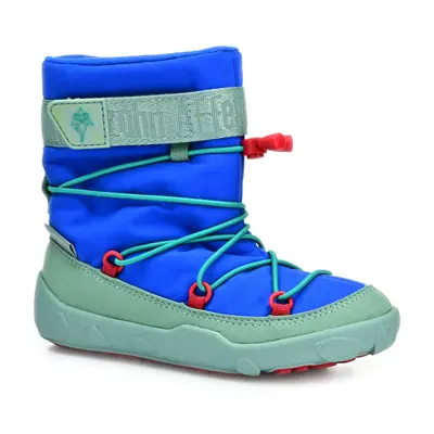 Affenzahn Snow Boot Vegan Blue/Red Shark zimní barefoot boty