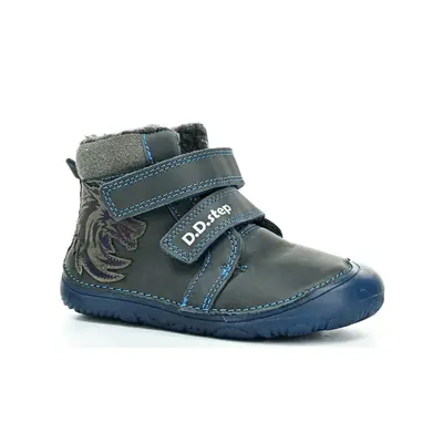 D.D.Step W073-42488 Royal Blue zimní barefoot boty