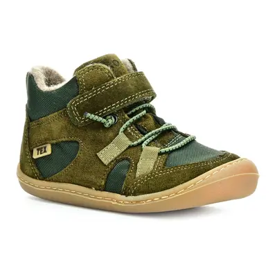 Koel Koel4kids Beau Wool khaki zimní barefoot boty