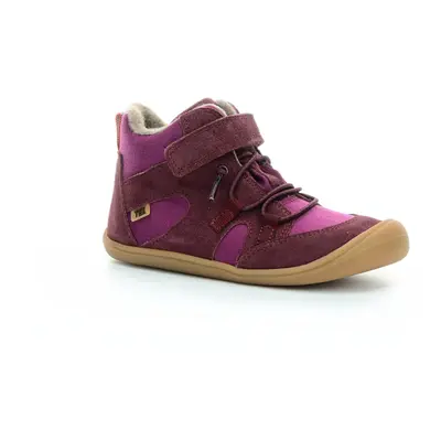 Koel Koel4kids Beau Wool bordo zimní barefoot boty