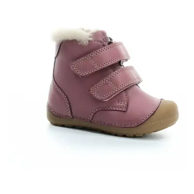 Bundgaard Petit Mid Lamb II Dark Rose zimní barefoot boty