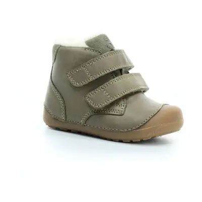 Bundgaard Petit Mid Winter Strap Army WS zimní barefoot boty