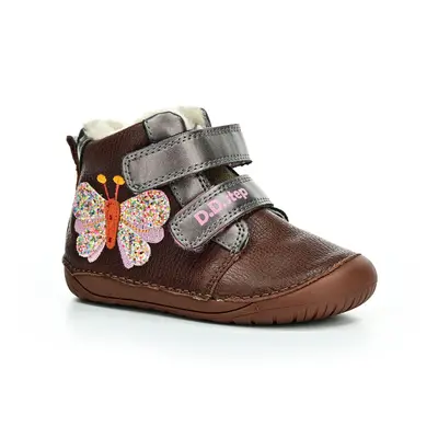 D.D.Step W070-42522A Chocolate zimní barefoot boty