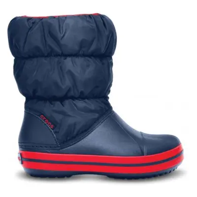 sněhule Crocs Winter Puff boot - navy/red