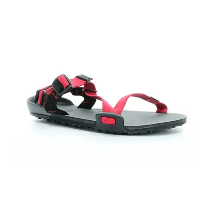 Xero shoes Z-trail Youth Charcoal/Red Pepper dětské barefoot sandály