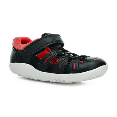 Bobux Summit Black - Radiant Red Multi barefoot sandály