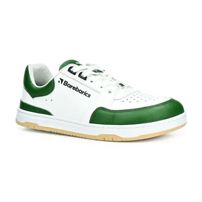 Be Lenka Barebarics Wave White & Dark Green kožené barefoot polobotky