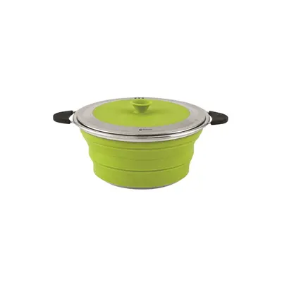 Hrnec s poklicí Outwell Collaps 2.5L Lime Green