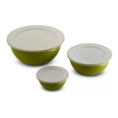 SANALIVING Bowls Set 3,5L + 1,7L + 0,5L & 3x lids Žlutá