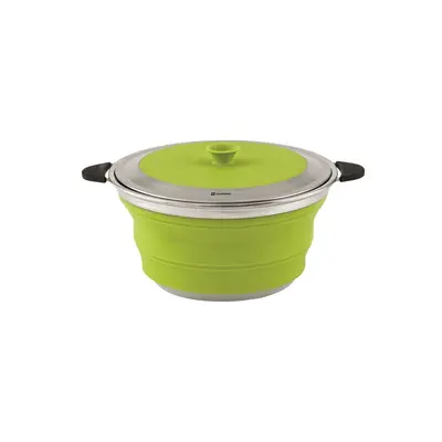 Hrnec s poklicí Outwell Collaps 4.5L Lime Green