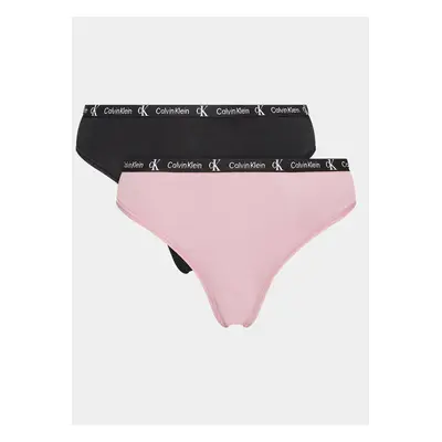 Sada 2 kusů string kalhotek Calvin Klein Underwear