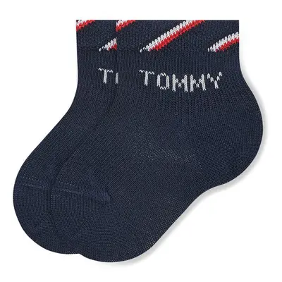 Sada 3 párů dětských vysokých ponožek Tommy Hilfiger