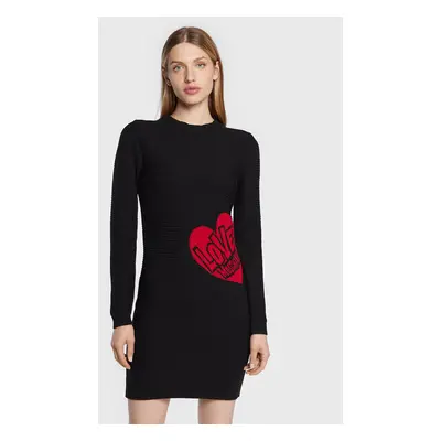 Úpletové šaty LOVE MOSCHINO