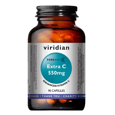 Viridian Extra C 550mg (Vitamín C), 90 kapslí