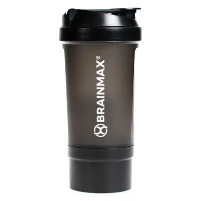 BrainMax vícedílný plastový shaker (šejkr), černý, 700 ml