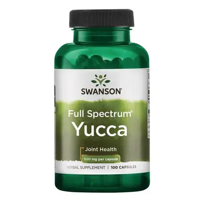 Swanson Yucca (Juka), 500 mg, 100 kapslí