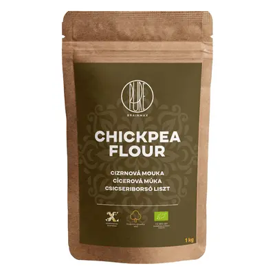 BrainMax Pure Chickpea Flour, Cizrnová mouka BIO, 1 kg