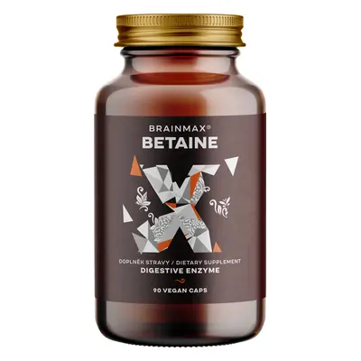 BrainMax Betaine HCl, Betain HCl a hořec žlutý, 700 mg