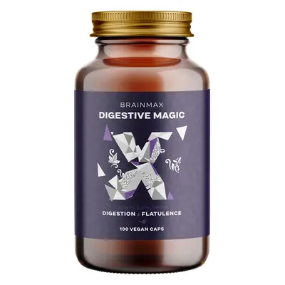 BrainMax Digestive Magic, Trávicí Enzymy, 100 rostlinných kapslí