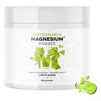 BrainMax Performance Magnesium® Powder, hořčík bisglycinát v prášku, 90 dávek, Příchuť: Limetka