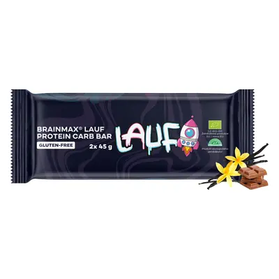 BrainMax Pure BrainMax Lauf Protein Carb Bar, proteinová-sacharidová tyčinka, BIO, 2x45 g