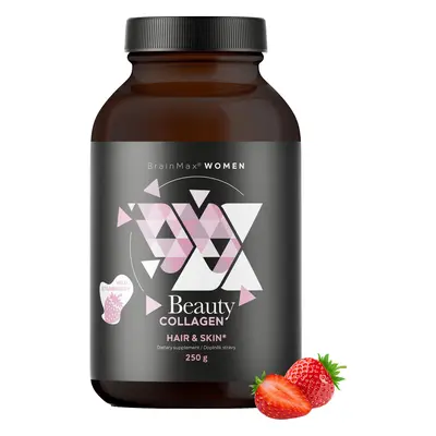 BrainMax Women Beauty Fish Collagen, mořský rybí kolagen Naticol®, Příchuť: Lesní jahoda