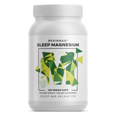 : BrainMax Sleep Magnesium®, 320 mg, 100 kapslí (Hořčík, GABA, L-theanin, Vitamín B6, šťáva z višn