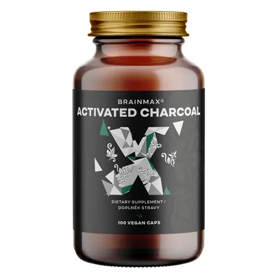 BrainMax Activated Charcoal, aktivní uhlí z kokosových skořápek, 575 mg