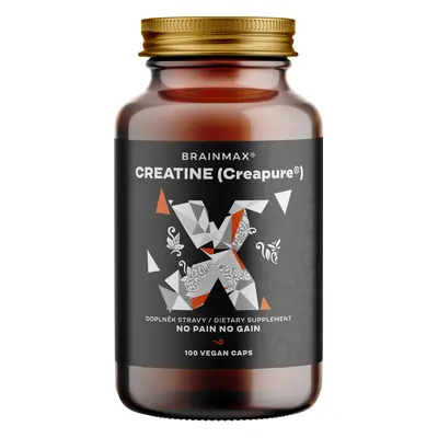 BrainMax Creatine Creapure®, kreatin monohydrát, 875 mg, 100 rostlinných kapslí