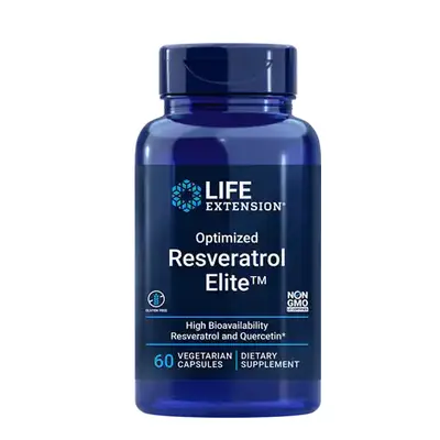 Life Extension Optimized Trans-Resveratrol EIite™, 60 rostlinných kapslí