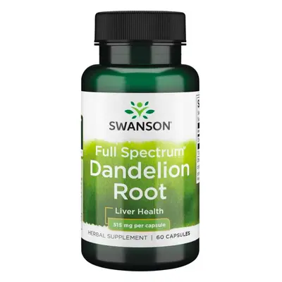 Swanson Dandelion Root (Pampeliška kořen), 515 mg, 60 kapslí