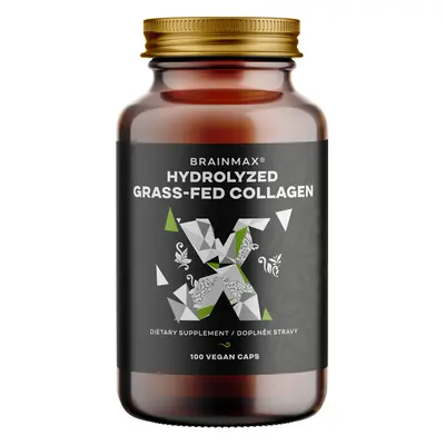 BrainMax Hydrolyzovaný GrassFed Collagen (kolagen z krav krmených trávou), 600 mg