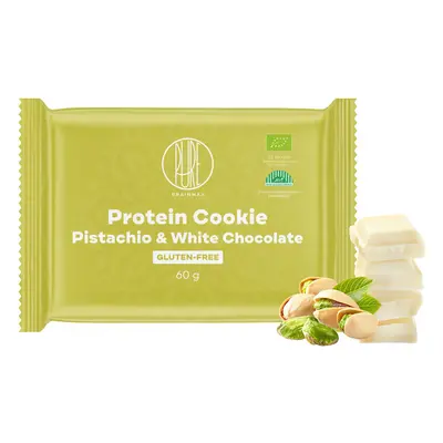 BrainMax Pure Protein Cookie - Pistácie & Bílá čokoláda, BIO