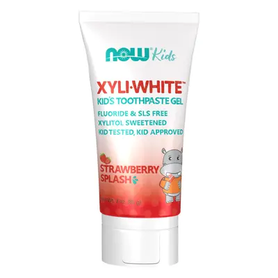 Now® Foods NOW XyliWhite Strawberry Splash, dětský zubní gel, jahoda, 85 g