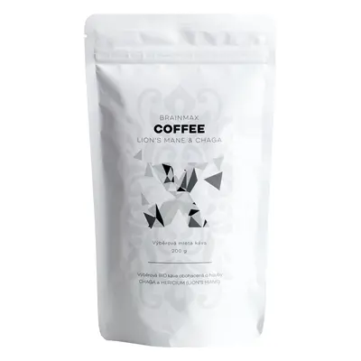 BrainMax Coffee Lion's Mane & Chaga, káva s vitálními houbami, BIO, 200g