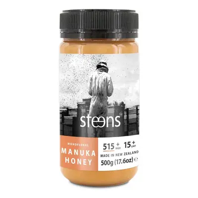 Steens - RAW Manuka Honey (Manukový med) UMF 15+ (515+ MGO), 500 g