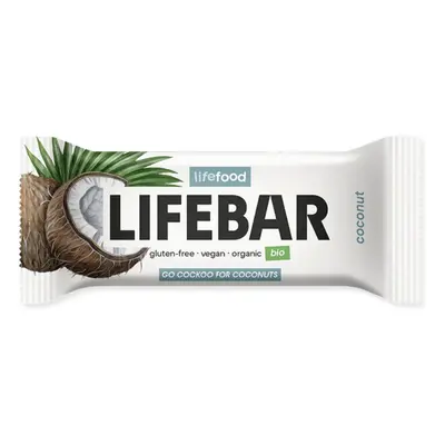 LifeFood - Tyčinka Lifebar kokosová BIO, 40 g