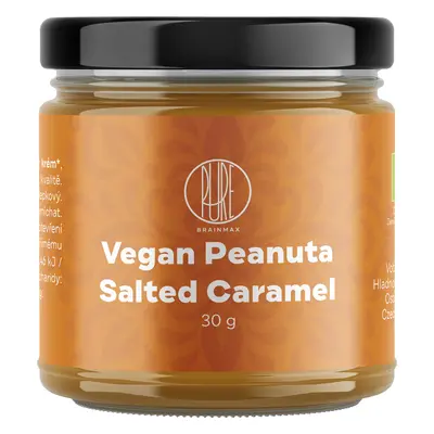 BrainMax Pure Vegan Peanuta Salted Caramel, Arašídový krém se slaným karamelem BIO