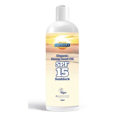 Yaoh - Opalovací krém s olejem z konopných semínek, SPF 15, 240 ml