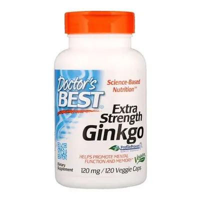 Doctor's Best Doctor’s Best Extra Strength Ginkgo, 120 mg, 120 rostlinných kapslí