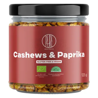 BrainMax Pure Cashews & Paprika, Kešu & Červená paprika, BIO