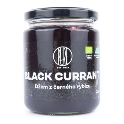 BrainMax Pure Black Currant Jam, Džem Černý rybíz BIO, 260g