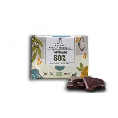 Cacao Crudo Raw Hořká čokoláda 80%, BIO